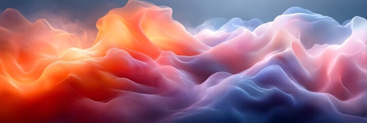 A gradient mesh of glowing pastel tones forming an airy, dreamlike effect.

