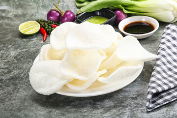 Vietnamese starter appetizer Crab chips