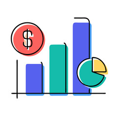 Report growth Finance Icon