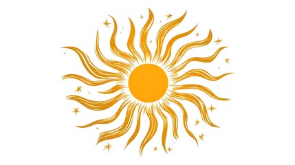 Fototapeta premium sun vector illustration