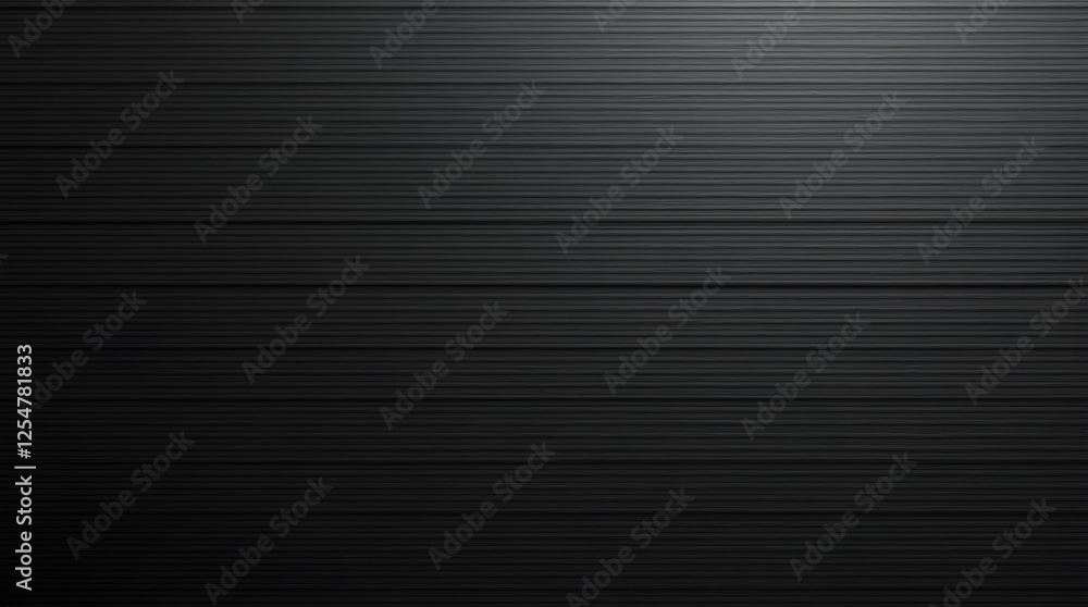 Poster dark abstract background with horizontal lines: modern black texture, minimalist design, subtle grad