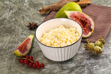 Delicous sheep cottage cheese curd