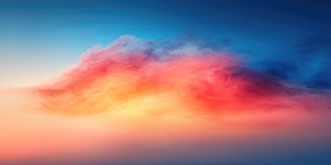 Obraz premium Vibrant sunset clouds with a blend of colors