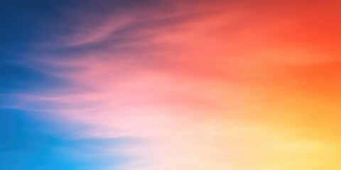 Obraz premium Vibrant sunset sky with gradient colors