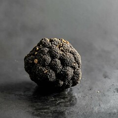 Black Truffle Isolated on Grey Background. Generative Ai. Ai
