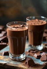Chocolate Drinks. Generative Ai. Ai