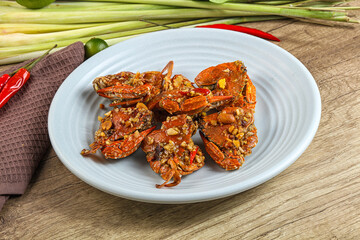 Steamed Spider crab Claws in tamatind sauce