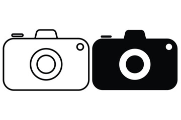 Camera icon vector. Photography camera art icon for apps and websites. camera lens icon vector illustration.
