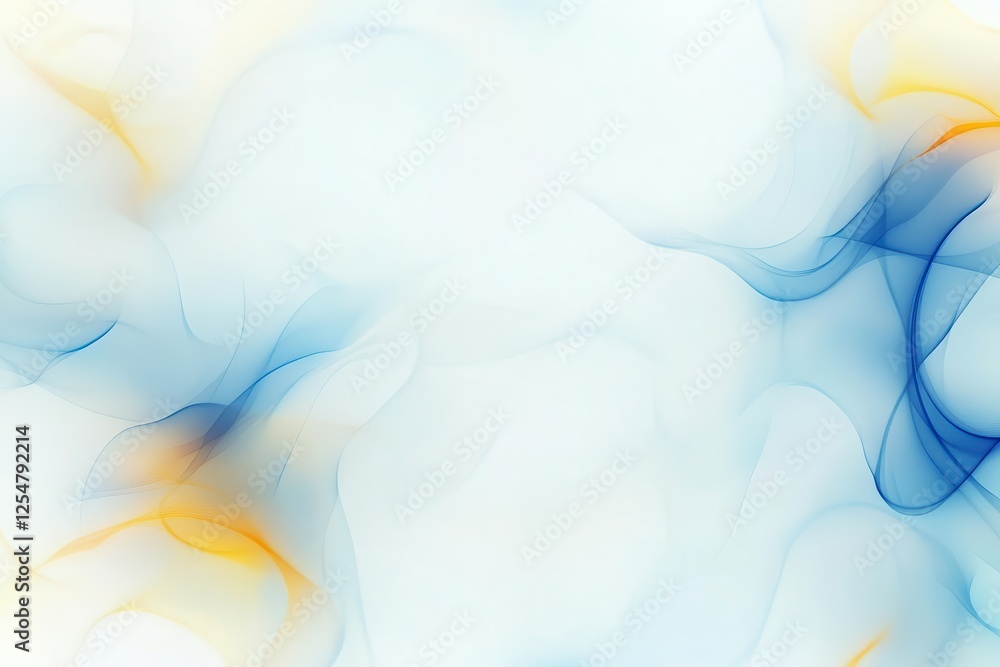 Poster organic forms blend into a seamless abstract composition, creating a tranquil and otherworldly visua