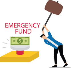 Businessman Emergency fund