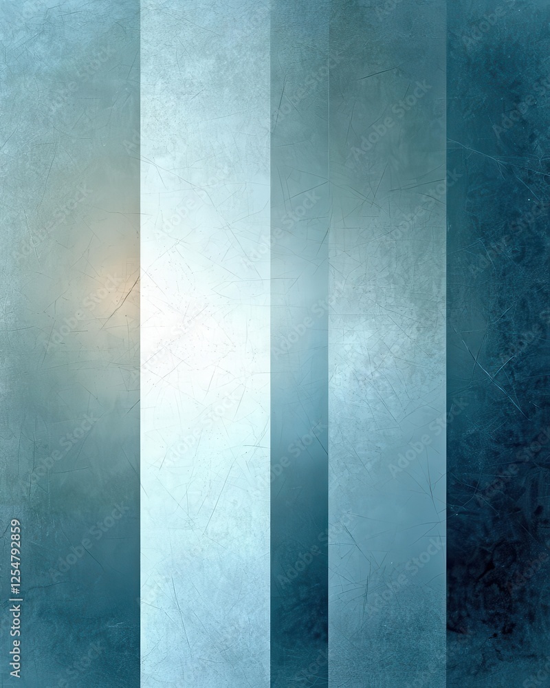 Poster muted tones blend seamlessly with metallic textures, creating a geometric abstract background that e