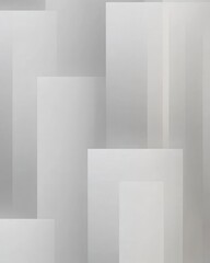 Fototapeta premium Geometric shapes unfold across a futuristic white and gray design, sparking endless creative potential.