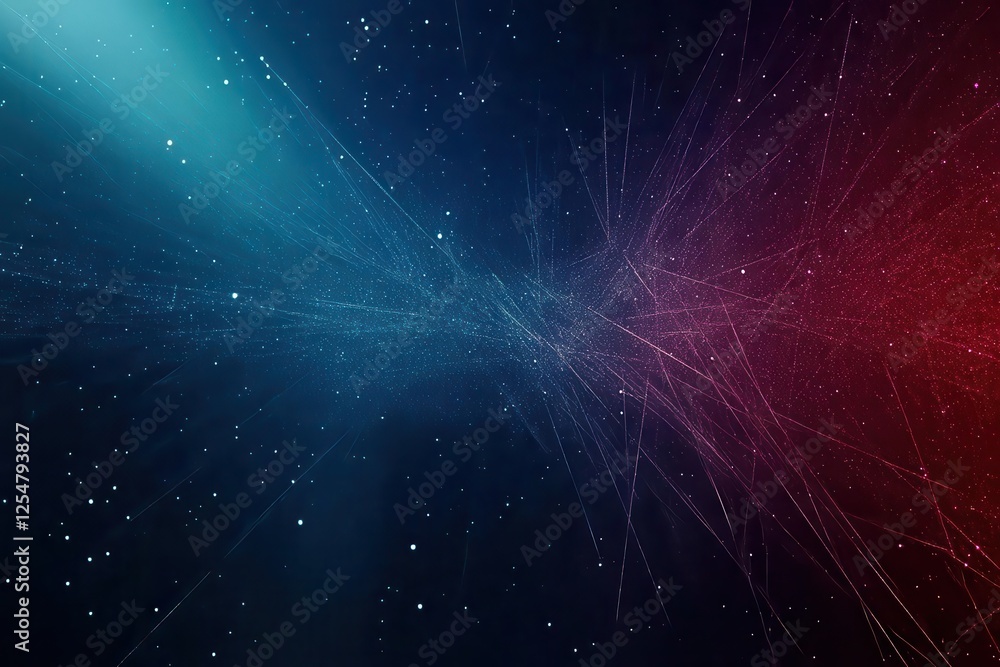 Poster digital lines pulsate across a futuristic backdrop, creating a visual depiction of innovation and da