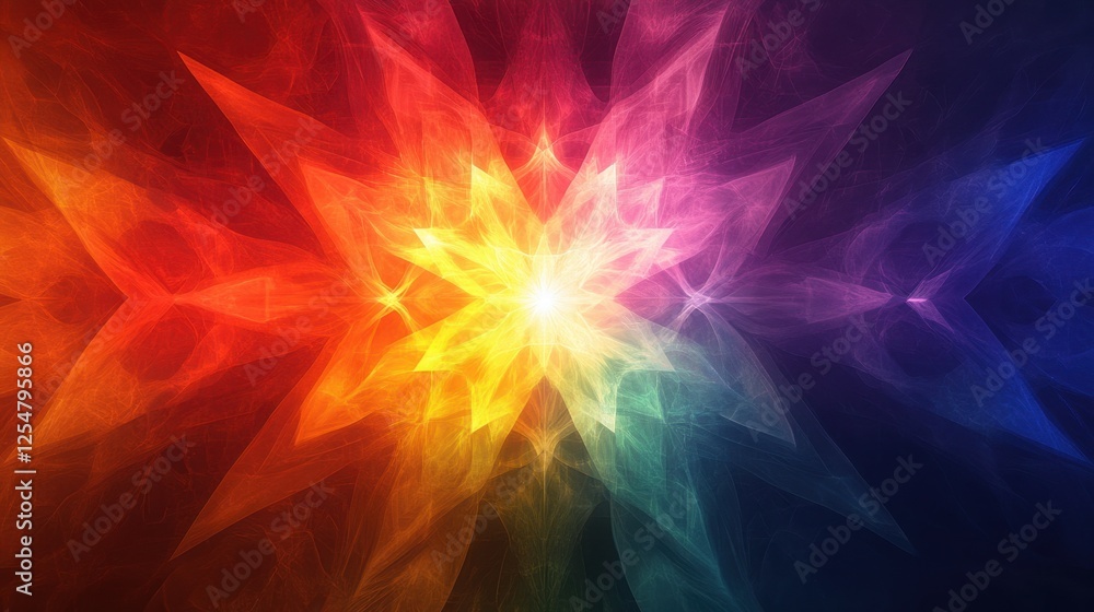 Poster vibrant explosion of colors creating a mesmerizing abstract pattern in a stunning artistic display