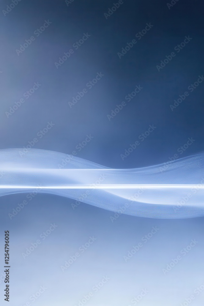 Poster abstract digital points create a ripple effect, symbolizing the heartbeat of technology and innovati