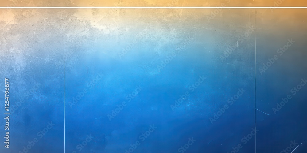 Poster as the seamless gradient of blues and yellows transitions into geometric abstraction, it beckons the