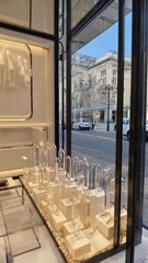 Fototapeta premium Luxury Jewelry Display in Boutique Window
