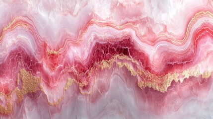 Ethereal beauty of textured pink and gold agate stones in a swirling dance of colors and patterns