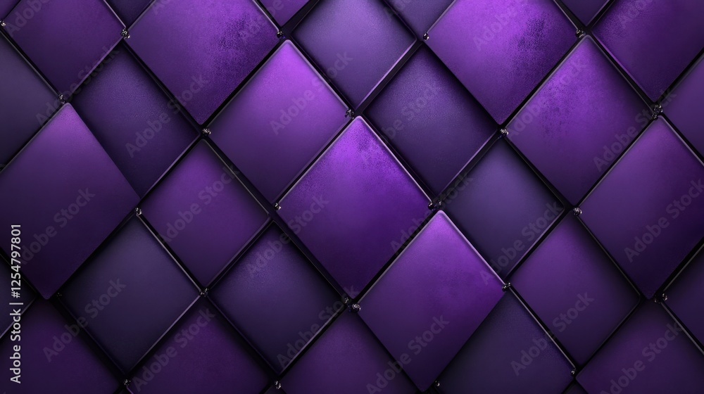 Poster elegant purple diamond pattern creates a sophisticated atmosphere in a modern space with rich textur