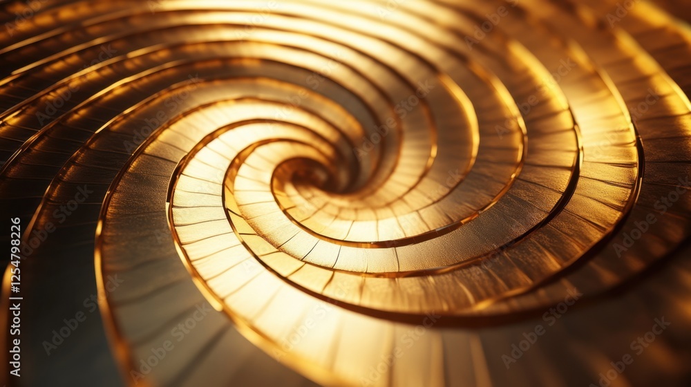 Poster swirling patterns of golden hues create a mesmerizing visual effect that captivates the senses and i