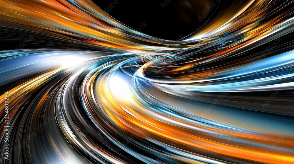 Poster vibrant abstract motion background with swirls of bright colors and dynamic flowing energy in motion