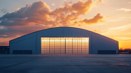 Obraz premium Modern hangar