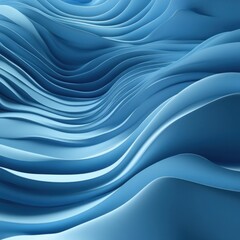 Fototapeta premium Abstract blue waves flowing, digital background, design texture