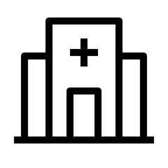 Fototapeta premium Building thin icon