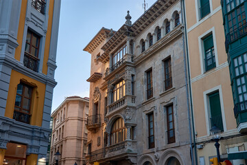 Elegant Architecture of San Bernardo Street Building in Gijon