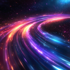 Obraz premium a futuristic whoosing background space blur with vibrant colors