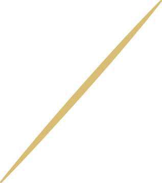 Disposable toothpick flat icon vector.
Wooden toothpick isolated.
Transparent background.