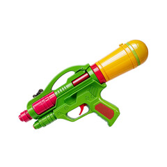 Vibrant green plastic water gun and pink yellow detail with a futuristic for songkran day decorate-Enhanced-SR