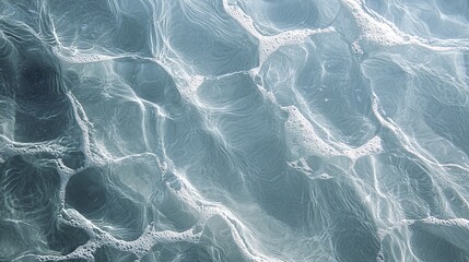 Obraz premium Turquoise waves gently kiss the sandy shore, embodying the serene essence of summer