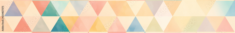 Poster pastel triangle pattern with soft gradient effect.