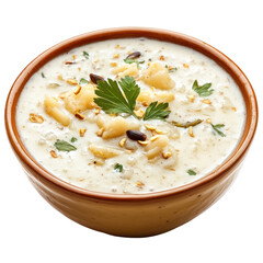 kheer indian food isolated on white or transparent background