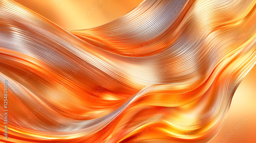 Poster abstract background featuring wavy lines and waves in a striking fusion of colors and forms