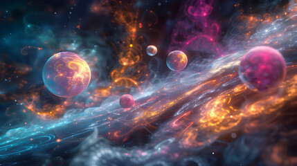 Quantum Physics: A Surrealistic Visualization of Particles and Waves