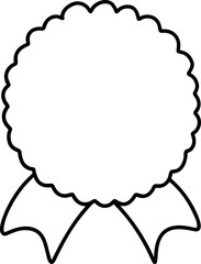 Ribbon Banner Outline