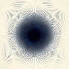 A minimal radial mandala with concentric arcs fading into the background.