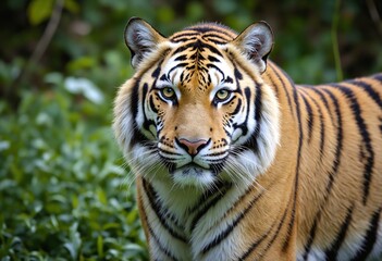 Tiger Staring at the camera in forest, World Wildlife Day
