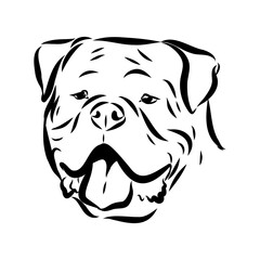 Alapaha Blue Blood Bulldog silhouette design
