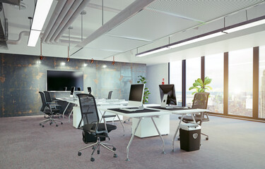 modern office interior,