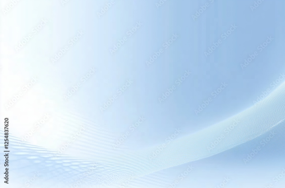 Wall mural sleek abstract design with gentle curves and soft blue light creating a tranquil atmosphere