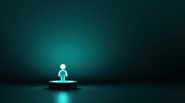 Glowing Spotlight Effect on Candidate Figure