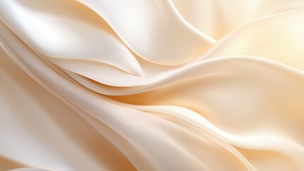 Satin Drapes in Soft, Flowing Curves