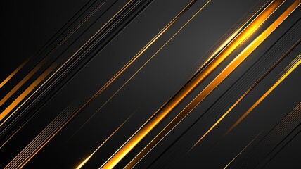 Obraz premium Bold Golden Lines Dance Across a Dark Surface
