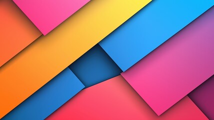 Fototapeta premium Vibrant Harmony in Colorful Layers