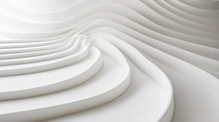 Obraz premium Curved Lines & Soft Shadows Minimalist