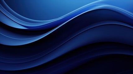 Waves of Blue Gracefully Flowing in Harmony