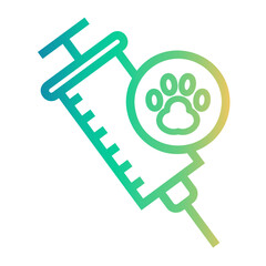 vaccine Line Gradient Icon